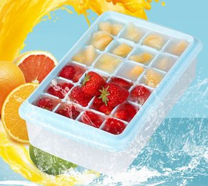 Форма для льда с контейнером Ice Tray / 24 ячейки