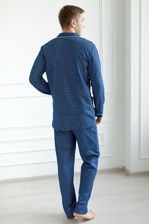 Пижама. Цвет: Синий
