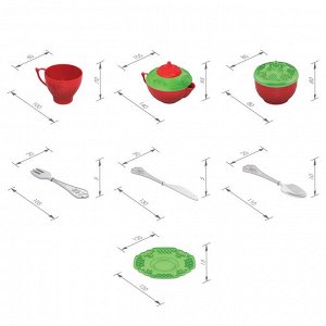 Набор посуды «Чайный сервиз «Волшебная Хозяюшка» (24 предм. в сетке)