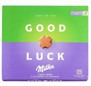 Milka / Милка Коробка Шоколадных конфет I love Good luck с молочно-шоколадным кремом 110гр