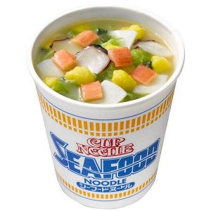 Лапша Nissin "Cup Noodle" с морепродуктами, ящик (20шт по 75гр)