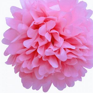 Бумажный помпон светло-розовый 50 см