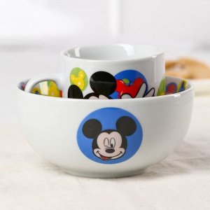 Набор детской посуды "Микки" 2 предмета: салатник, кружка, Микки Маус и его друзья 7363701