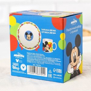 Набор детской посуды "Микки" 2 предмета: салатник, кружка, Микки Маус и его друзья 7363701