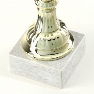 Кубок 132B, наградная фигура, золото, подставка камень, 24 x 8 x 7 см.