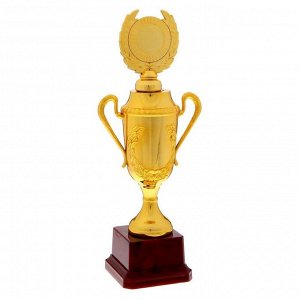 Кубок 088C, наградная фигура, золото, подставка пластик, 23,5 х 12 х 6,4 см.