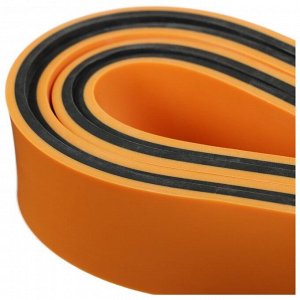 Эспандер ленточный многофункциональный ONLYTOP, 208х2,9х0,45 см, 11-36 кг, цвет оранжевый/чёрный