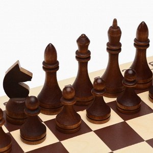 Шахматы деревянные гроссмейстерские, турнирные 43 х 43 см, король h-10.6 см, пешка h-5.6 см