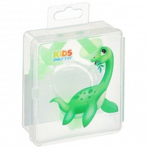 Набор для плавания ONLYTOP «Динозаврик»: зажим для носа, беруши, цвет зелёный