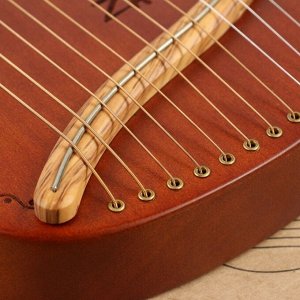 Музыкальный инструмент Арфа Music Life, Солнышко, 16 струн, коричневая