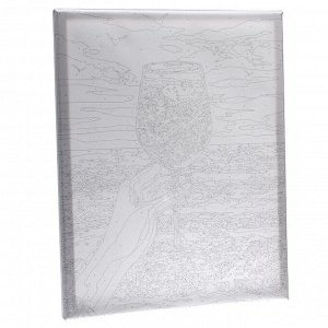 Картина по номерам на холсте с подрамником «Визуализируй. Океан», 40х50 см