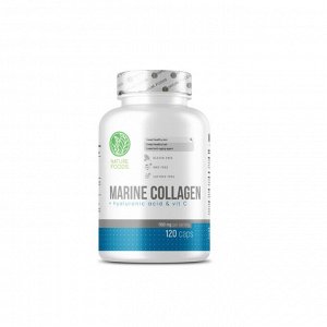 Nature Foods Marine collagen+hyaluronic acid+Vitamin C 120 caps Коллаген