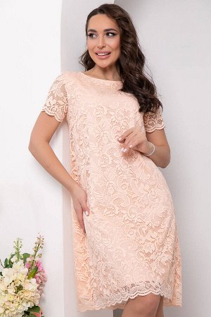 LT Collection Платье &quot;Шантильи&quot; (персик) П5789