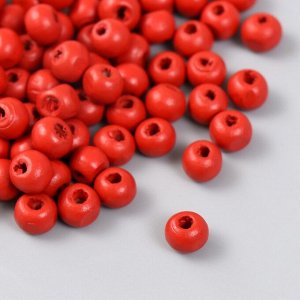Бусины для творчества дерево «Жжёный апельсин», d=0.8 см, набор 20 г