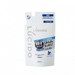 110128 "Mandom" "Lucido" Увлажняющее жидкое мыло для тела для устранения неприятного запаха с флавоноидами (40+) м/у 380мл  1/12