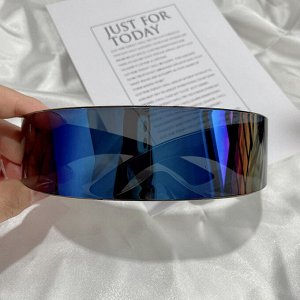 Солнцезащитные очки унисекс в стиле "Киберпанк", разноцветный + чехол