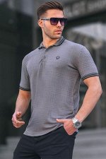 Мужская футболка с воротником-поло Smoked Basic Regular Fit 6100