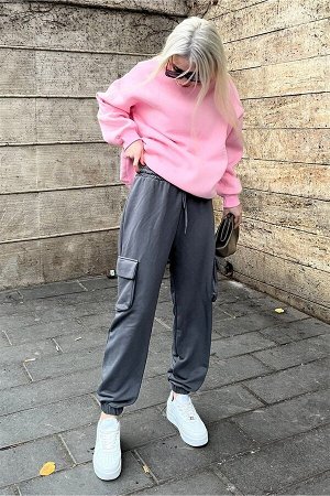 Madmext Женские спортивные брюки копченого карго с карманами для бега Mg1611 MG1611
