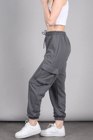 Женские спортивные брюки копченого карго с карманами для бега Mg1611 MG1611
