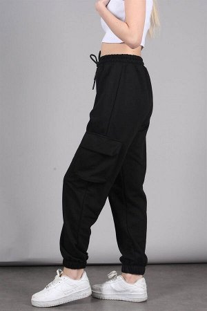 Женские черные спортивные штаны карго с карманами для бега Mg1611 MG1611