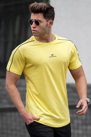 Мужская желтая футболка 5226