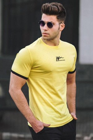 Мужская желтая футболка 5200