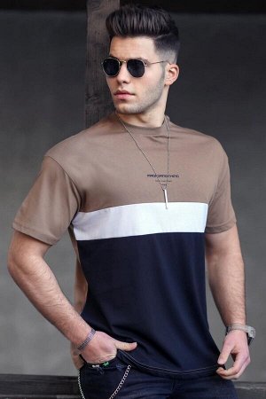 Мужская коричневая футболка 4982