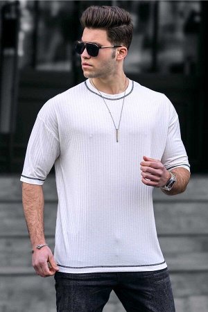 Мужская белая футболка 9620