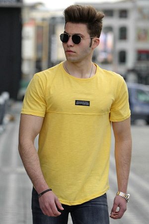 Базовая желтая мужская футболка 4547