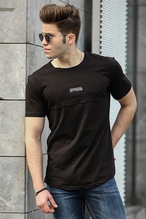 Базовая черная мужская футболка 4547