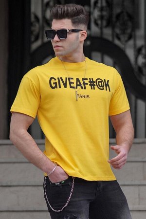 Желтая мужская футболка 4969