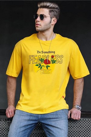 Желтая мужская футболка 4971