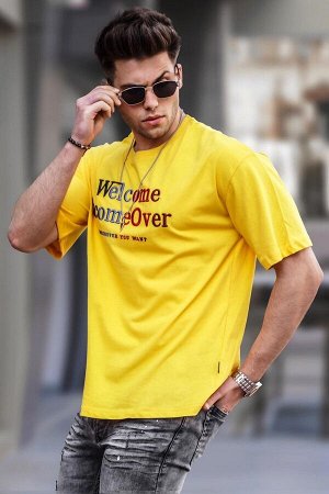 Мужская желтая футболка 4960