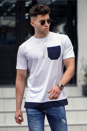 Белая мужская футболка 5353
