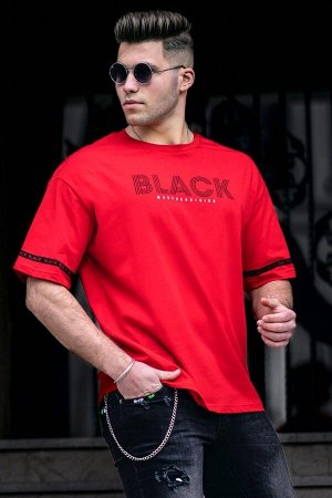 Мужская красная футболка 4976