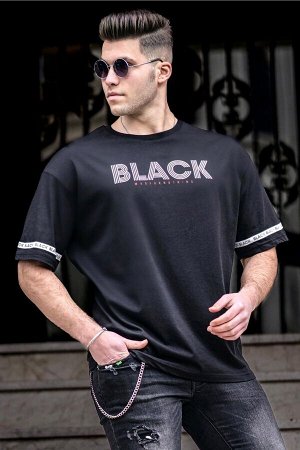 Мужская черная футболка 4976
