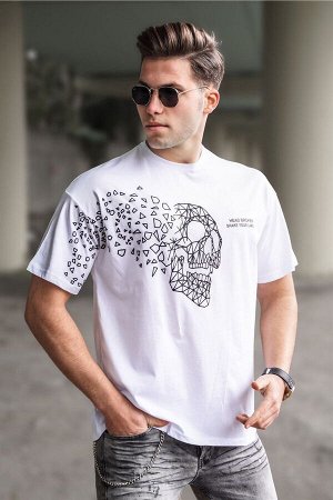 Белая мужская футболка 5251
