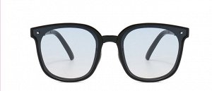 Складывающиеся солнцезащитные очки унисекс с градиентными линзами, квадратные, черная оправа + чехол