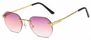 Солнцезащитные очки унисекс, авиаторы, цвет пурпурный