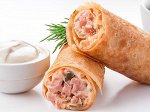 Блинчики с ветчиной и сыром