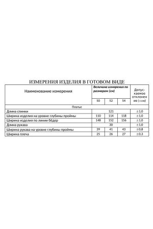 Платье Рост: 164 Состав ткани: Вискоза-45% ; ПЭ-35% ; Хлопок-19% ; Эластан-1% ; Платье с округлым вырезом горловины и спущенной линией плеча. Изделие отрезное в области талии и сборкой от подреза. Пер