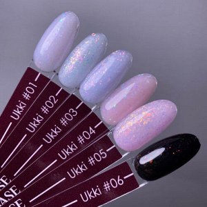 Unique Ukki камуфлирующая цветная база для маникюра/гель-лака, 15 мл