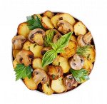 Картофель тушёный с грибами
