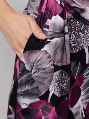 Binita Платье жен.арт.1127-2,черно-фиолетовое