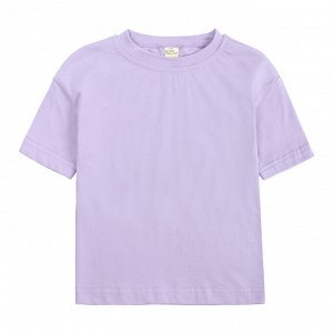 Костюм однотонный фиолетовый шорты и футболка