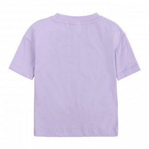 Костюм однотонный фиолетовый шорты и футболка