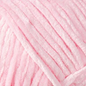 Плюшевая пряжа для вязания спицами, крючком YarnArt, Velour, велюровая, 100% микрополиэстер, 170 м/100 г, (854 розовый)