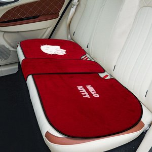 Подушка-чехол для заднего автомобильного сиденья, красная, длинная, с Hello Kitty