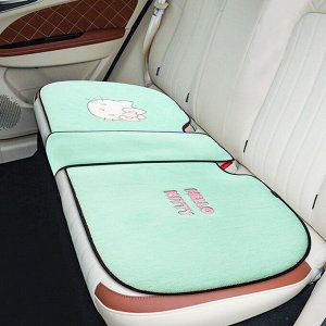Подушка-чехол для заднего автомобильного сиденья, голубая, длинная, с Hello Kitty
