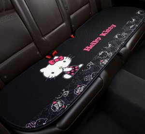 Подушка-чехол для заднего автомобильного сиденья, черная с розовым, длинная, с Hello Kitty